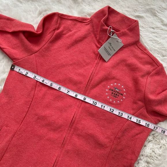 NWT Peter Millar Chatham Bars Inn womens Sweater Full Zip Up Nantucket Red sz XS - Picture 12 of 13